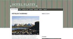 Desktop Screenshot of hotelflatey.is